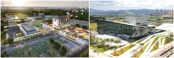 (좌)세종어린이박물관, (우)세종예술의전당