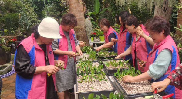 여성농업학습단체인 한국생활개선공주시연합회 임원 대상으로 농촌자원 개발교육 진행