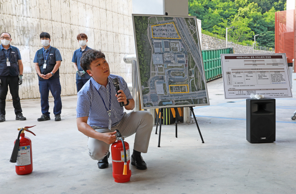 2023년 상반기 화재대피훈련 실시 모습