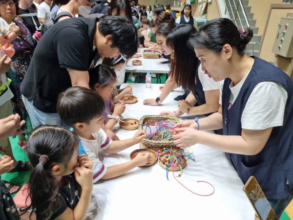 단오행사 체험부스 모습