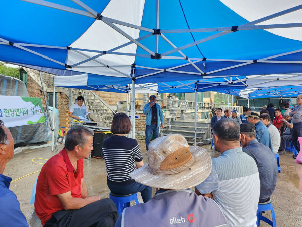 마늘 양파 차압식 건조장치 평가회 개최