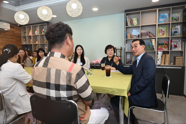 3일, 민선8기 1주년을 맞아 관내 어린이집을 찾아 보육 현장의 어려움과 고민을 현장 소통