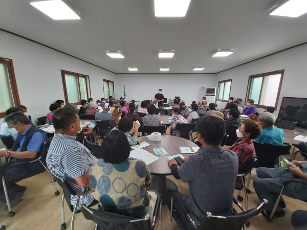 지난해 여름철 현장영농교육 운영 모습.