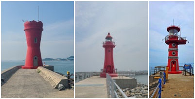 (왼쪽부터) 대난지도, 장고항, 안섬포구 등대