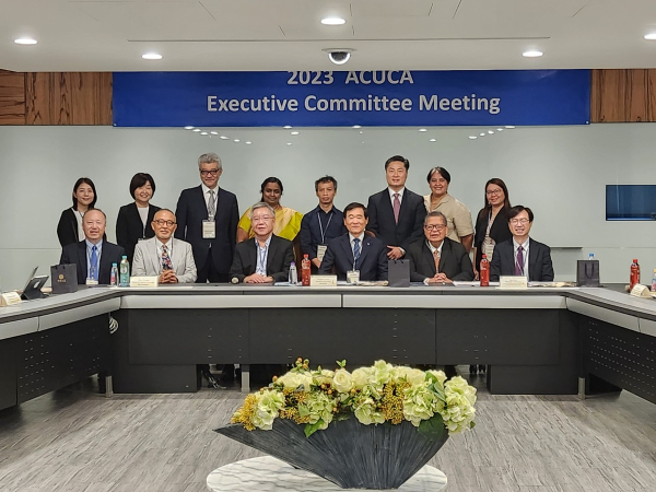 대만 중원기독교대학에서 열린 ACUCA 2차 임원진 회의 진행