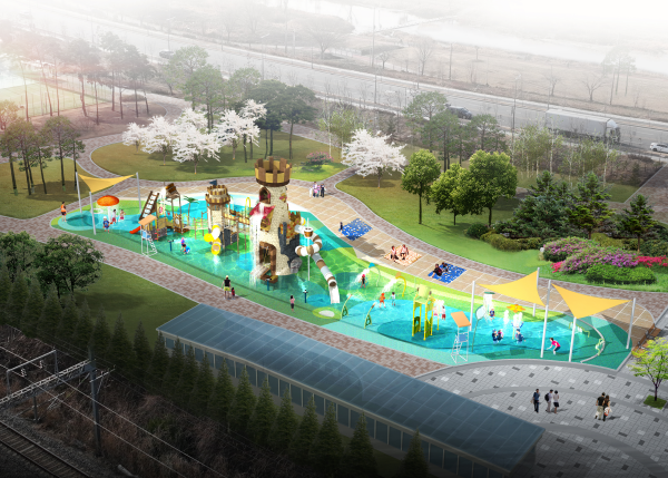 중촌근린공원 물놀이장 조감도