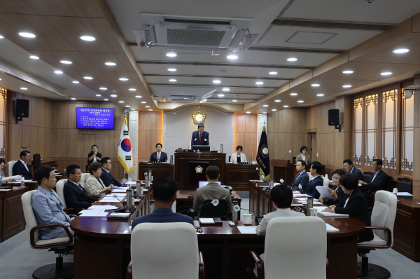홍성군의회 제297회 임시회 개회