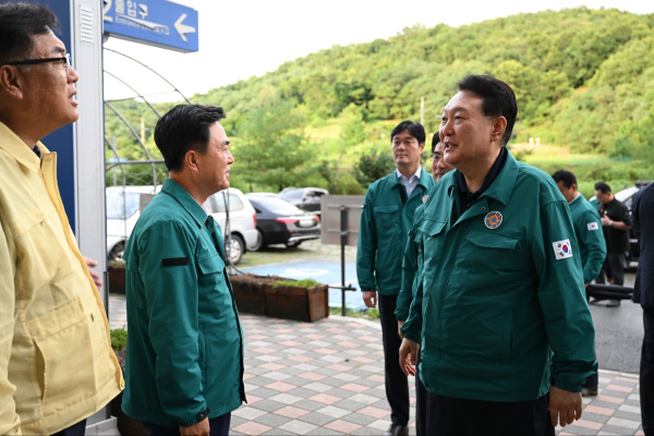윤석열 대통령 공주 현장 방문