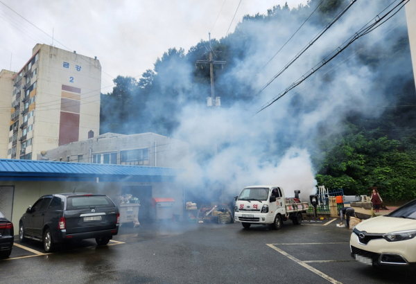 수해 지역 등 취약지 방역소독 활동 모습
