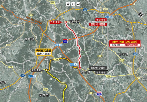 지방도 609호선 노선도