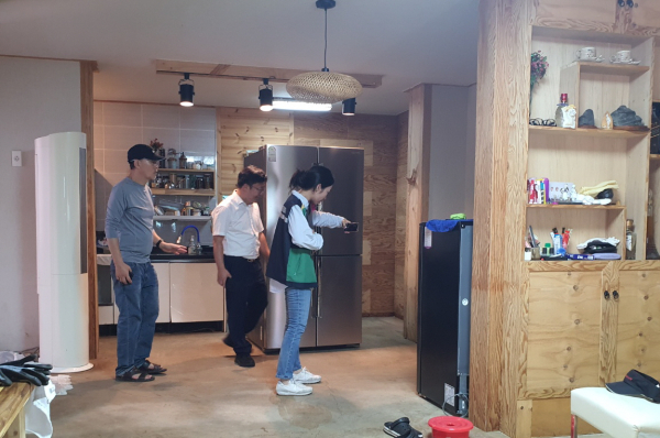 건축·토목설계협회와 수해 주택 현장 긴급 점검