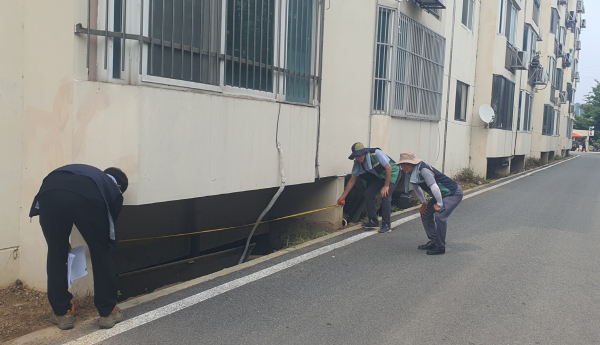 건축·토목설계협회와 수해 주택 현장 긴급 점검