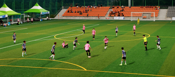 2023 보령 JS CUP 국제유소년축구대회 경기 모습