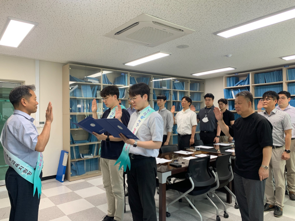 학교시설공사 청렴 및 안전교육 진행 모습