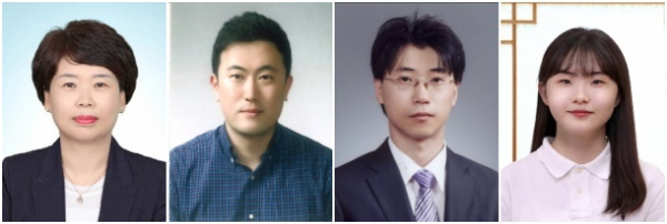 (왼쪽부터) 김미경, 최수찬, 김대언, 정민선 주무관