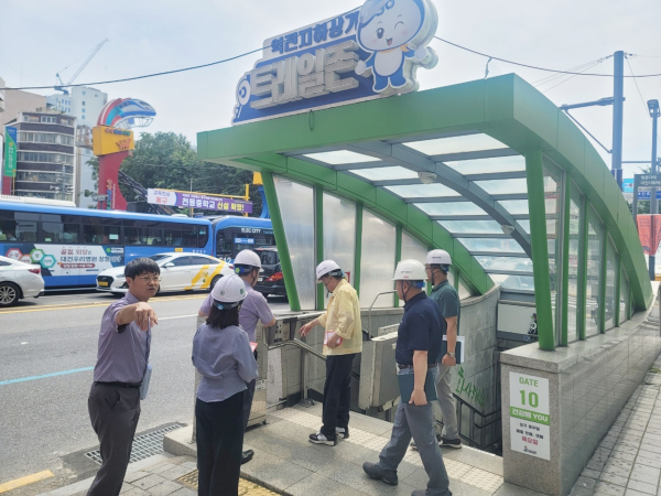 이상태 대전시설관리공단 이사장, 취임식 생략하고 역전지하도상가 등 현장점검