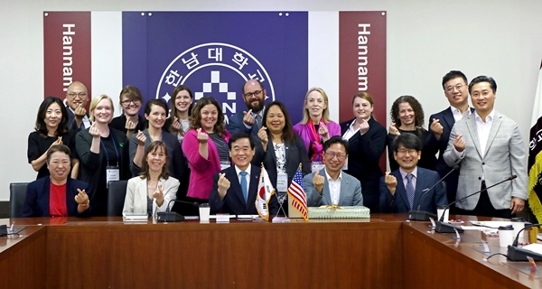 풀브라이트재단 한남대 방문 모습