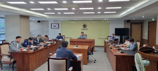 건소위 도내 철근누락 아파트 긴급대책회의