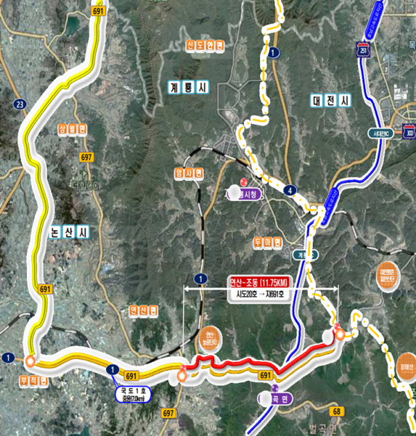 지방도691 위치도