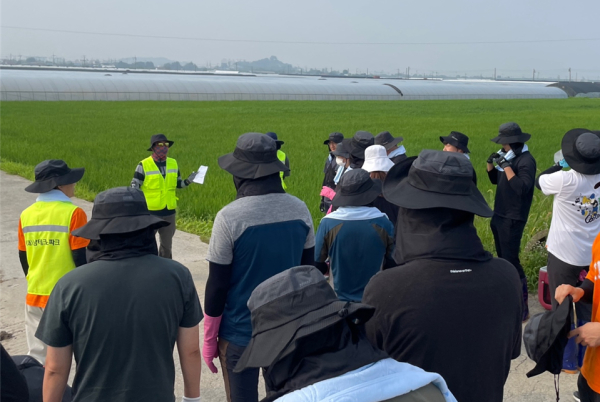 수해복구 봉사활동 진행 장면/충남TP 제공