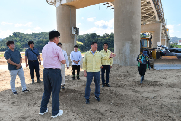 최원철 시장 미르섬 피해 복구 관련 현장 점검