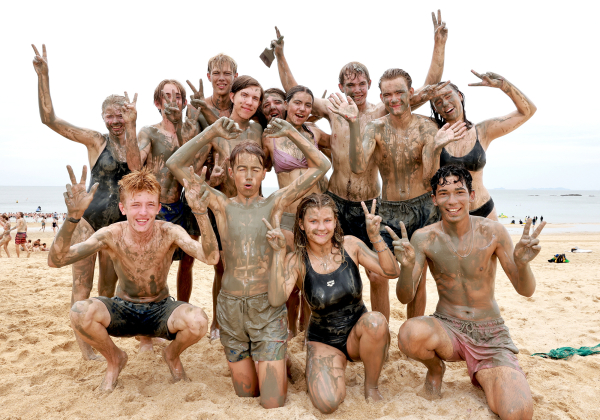 ​잼버리 스카우트 대원들 보령 머드체험 모습​