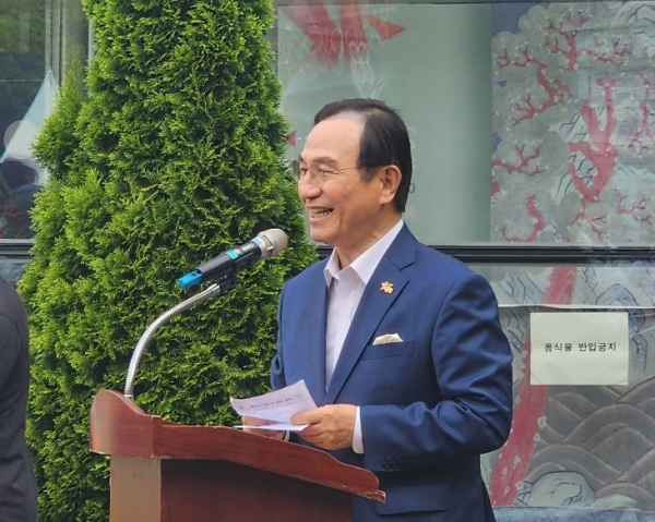 환영사를 하는 박상돈 시장/박동혁 기자