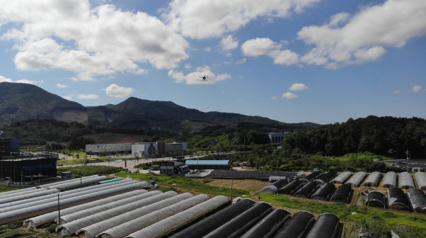 사전 예찰활동을 하고 있는 드론
