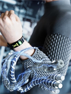 KIST 연구진이 개발한 인체모션 및 땀을 활용해 전력발생 시키는 스마트 의류 섬유