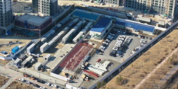 갑천지구 친수1구역 연립주택용지 모습 / 현대건설 제공