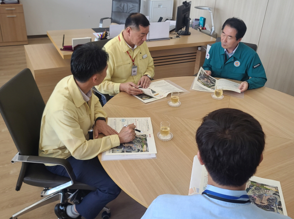 최원철 공주시장, 행안부 방문해 수해복구 예산 확보 총력