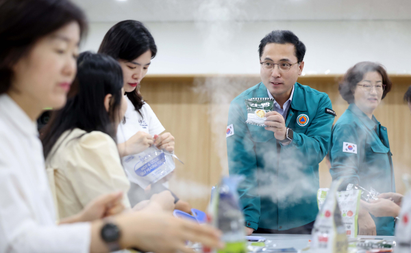 2023년 을지연습 전시 비상급식 체험 모습