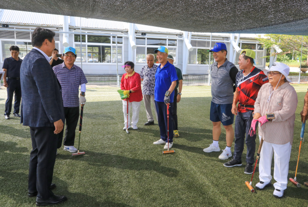 오성환 당진시장 종목별 선수단 격려