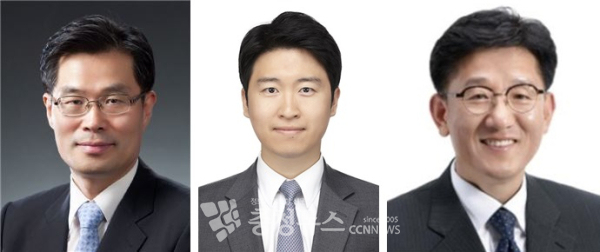 국민의힘 사고당협 조직위원장 내정자. (왼쪽부터)박경호(대전 대덕) 변호사, 류제화(세종시갑) 변호사, 전만권(아산시을) 전 천안시 부시장