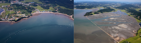 가경주 어촌계 및 마금 어촌계 전경.