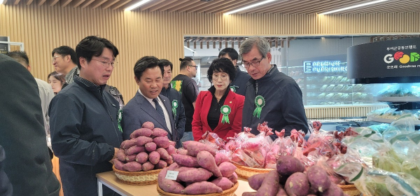 몽골 거점 부여군 농식품 판매점 ‘굿뜨래 마켓’ 개소식 현장