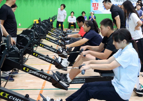 보령시에서 열린 ‘제29회 충청남도 장애인체육대회’에 참가한 태안군 조정 선수단.
