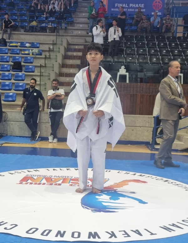 부강중학교 이하늘 선수, 레바논 아시아카뎃주니어선수권대회 ‘동메달 획득’