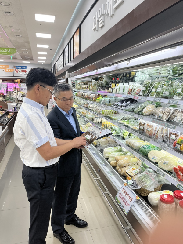 추석명절대비 하나로마트 식품안전점검 모습