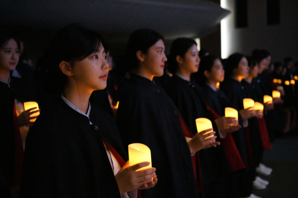 제13회 나이팅게일 선서식 진행 장면/백석대 제공