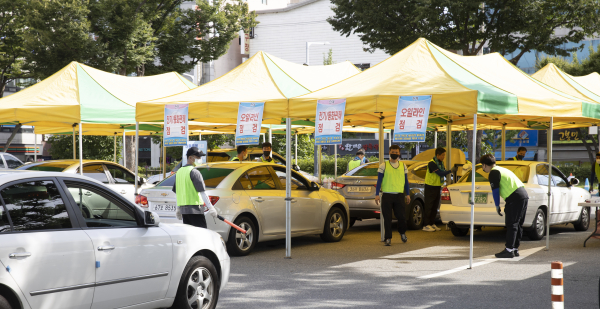 지난 2022년 추석맞이 자동차 무상점검 모습