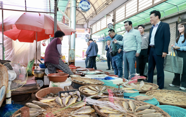 김동일 보령시장, 추석맞이 '전통시장 민생 탐방'