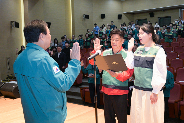 25일 시청 여민실에서 ‘제48주년 민방위대 창설 기념행사’ 개최