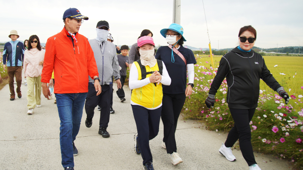 지난 3일 간월호 일원과 서산스포츠테마파크에서 2023년 서산 자전거․걷기 대행진 모습