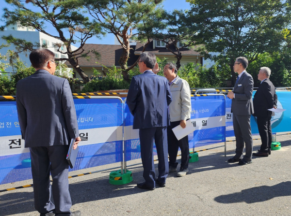 박세권 대전서부교육장, 2학기 신규 교장 초·중학교 방문 모습