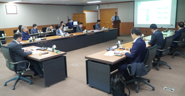 17일 대전교통공사에서‘교통약자이동지원센터 배차 효율화’빅데이터 분석 완료 보고회를 개최하고 있다.