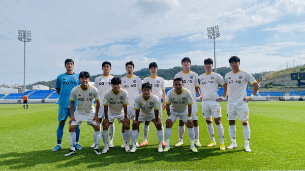 당진시민축구단 제104회 전국체육대회 우승 단체사진