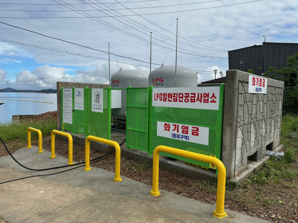 고대도 LPG 저장탱크 사진