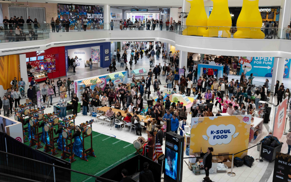 미국 대형 쇼핑몰 ‘K-푸드 드림 데이’ 행사장 전경