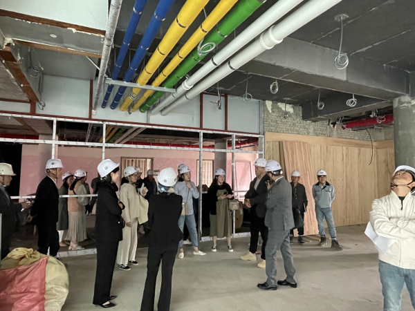 대전복용초등학교 신축공사 민간명예감독관 협의회 현장 점검 모습